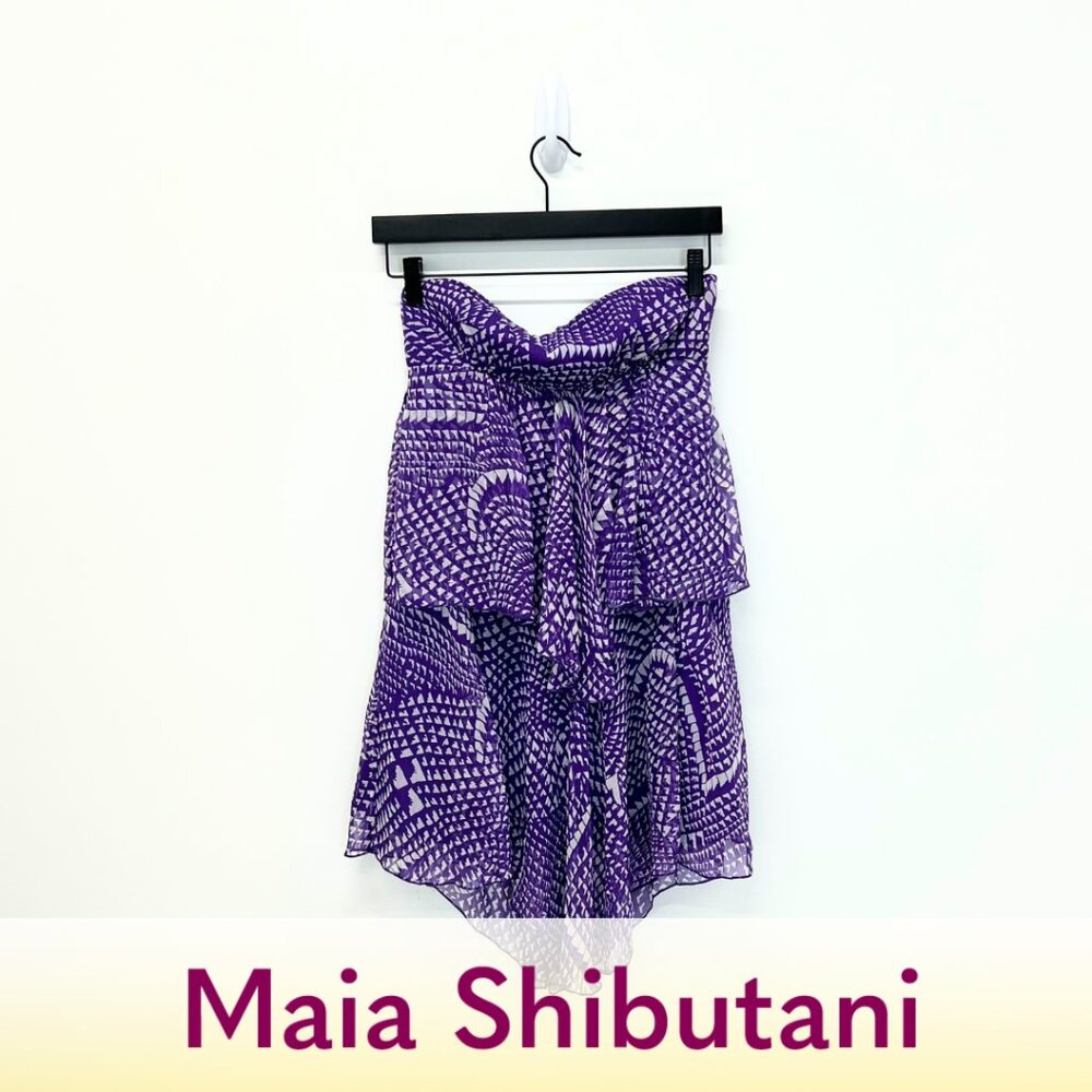 BCBG Maxazria Mini Purple Dress